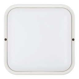 ULW-Q229 24W/4000K IP65 WHITE Светильник светодиодный влагозащищенный. Квадрат. Белый свет (4000K). 190?190?37мм. Корпус белый. ТМ Volpe