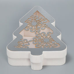 Коробка новогодняя подарочная «Ёлка», 23×13×5 см