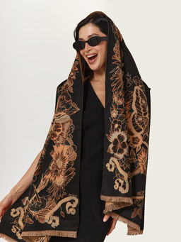 в составе ШЕРСТЬ и кашемир Большой, мягкий, теплый двусторонний палантин. - Tantino фото 9