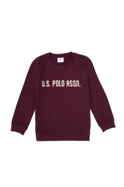 Erkek _ocuk Bordo Bisiklet Yaka Sweatshirt - U.s. polo assn фото 11