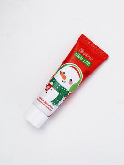 Подарочный набор в новогоднем носке Снеговик, крем для рук, бомбочка для ванны и пилка для ногтей, URAL LAB