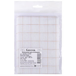 Нетканный материал (флизелин) для творчества Freudenberg клеевой для пэчворка Quilter s Grid ФАСОВКА 34 г/кв.м 90 см x 100 см 50002087 белый