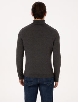 F_me Slim Fit Pamuk Kar___ml_ Bal_k__ Yaka Basic Triko Kazak - Cacharel фото 5