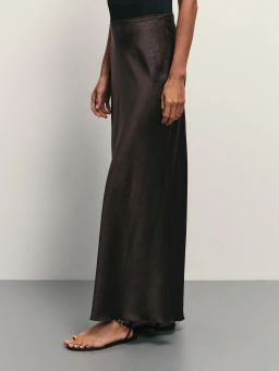 Юбка миди из сатина / Zarina  фото 4