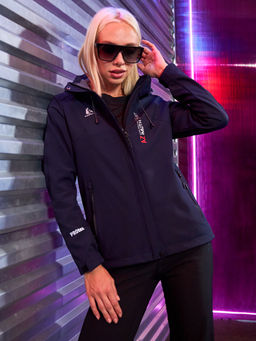 Женская мембранная куртка виндстоппер на флисе Azimuth Сияние 124/23983_709 Темно-Синий