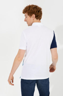 Мужская темно-синяя футболка с воротником-поло - U.s. polo assn фото 11