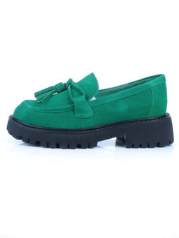 03-5929-3 GREEN Лоферы женские (натуральная замша) - No name фото 11