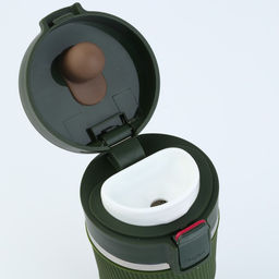 Термостакан с кнопкой, 380 мл, сохраняет тепло 6-8 ч