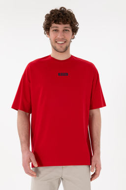 Erkek Oversize Fit Bisiklet Yaka K_rm_z_ Ti__rt Sepette S_rpriz _ndirim - U.s. polo assn фото 2