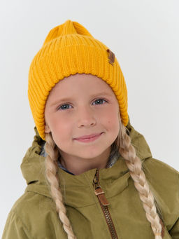 Шапка тыква из смесовой шерсти однослойная Горчица - Bungly фото 3
