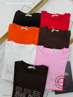 Футболка с блестящими кристаллами