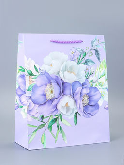 Цена за 2 шт. Пакет подарочный ламинированный Фиолетовая магия 26?12?32 см