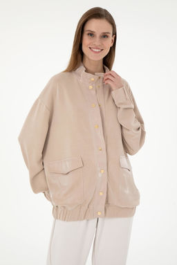 Женский свитшот песочного цвета Неожиданная скидка в корзине - U.s. polo assn фото 3