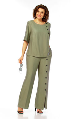 Костюм Olga Style С1022 хаки  фото 8