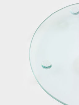 Подставка для торта вращающаяся Magistro Восток, d=32 см, стекло, чёрная  фото 4