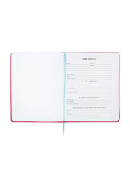 Дневник школьный 1-11 класс, лассе, обложка искуственная кожа розовая, Ежик