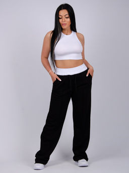 Брюки " Микси" черные, футер петля