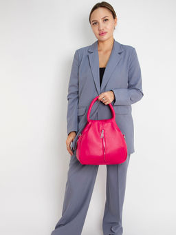 LACCOMA сумка Кармэн-24-L815-маджента эко кожа хлопок  фото 7