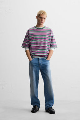 STRIPED JACQUARD T-SHIRT
