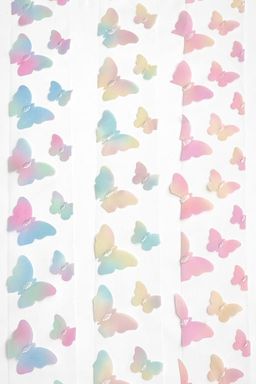 Фатин Бабочки 5,5 см*15 ярд (SF-6045) радужный №3 - Больше подарков фото 3