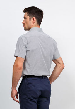 Сорочка мужская короткий рукав GREG 113/107/06/ZV/1 STRETCH  фото 10