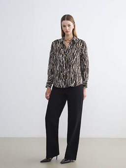 Leopar Desenli Kad?n G?mlek