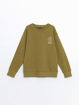 Bisiklet Yaka Erkek ?ocuk Sweatshirt