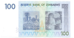 Банкнота 100 долларов 2007 года Зимбабве