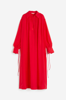 Vestido caft?n en mezcla de lyocell