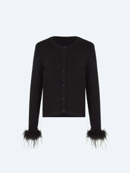 ЕМКА / Кардиган с перьями - Emka фото 5