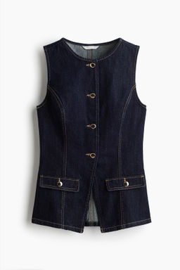 Chaleco denim entallado