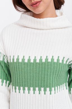 Джемпер 351407/молочный-киви - Злата Стиль фото 5