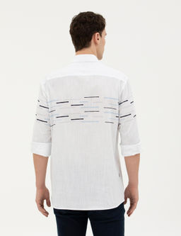 Lacivert Slim Fit Uzun Kollu G_mlek