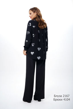 Блуза AVE RARA 2167 Черный  фото 2