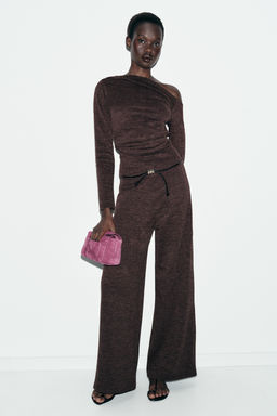 ASYMMETRIC PIQU_ TOP