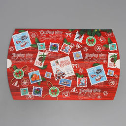 Цена за 5 шт. Коробка сборная фигурная Новогодняя посылка, 26 19 4 см - Дарите счастье фото 6