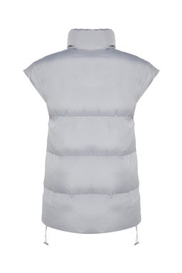 Gri Oversize Omuz Detayl? Su Itici Sisme Yelek TWOAW24YE00010 - Trendyolmilla фото 8