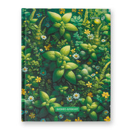 Светоч Бизнес-блокнот, глянцевая ламинация, ББ98 A5+ 80 л. 22 шт. клетка Вдохновение природой 01159