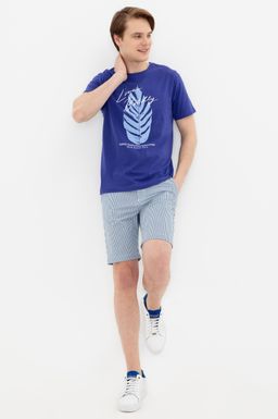 U. S. Polo Assn Мужская синяя футболка с круглым вырезом - U.s. polo assn фото 4