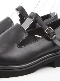 06-DLG05-1 BLACK Туфли женские (натуральная кожа)