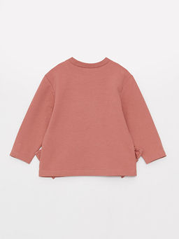 Bisiklet Yaka Uzun Kollu Bask?l? K?z Bebek Sweatshirt 2li - Waikiki фото 3