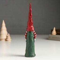 Сувенир полистоун "Дедуля с мешком/Бабуля с венком в колпаке с сердцем" МИКС 3х3,5х18 см