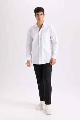 Twill Chino K?sl?k Kumas Pantolon Slim Fit Dar Kesim Dar Paca Basic Duz Cepli - Defacto фото 5