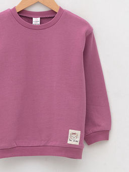 Bisiklet Yaka Uzun Kollu K?z Bebek Sweatshirt - Waikiki фото 3