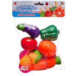 Игровой набор ABtoys Помогаю Маме продуктов для резки на липучках Овощи, 14 предметов  фото 2