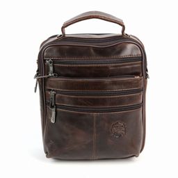 Мужская кожаная сумка 88102L-2 Браун - Dff фото 2