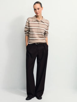 Джемпер из вискозы в полоску / Zarina