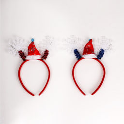 Ободок новогодний карнавальный Снежинки, МИКС - Страна карнавалия фото 3