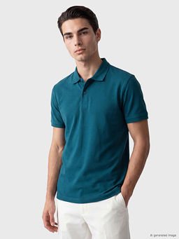 Polo Yaka Penye Erkek Ti??rt