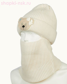 01-31-R Балаклава-шлем для девочки (50-52)